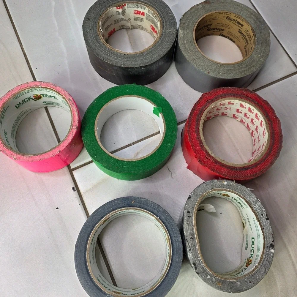 Duct Gaffers Tape Rolls‎ 3M Duck Shurtape Scapa Lot of 7 Assorted S2